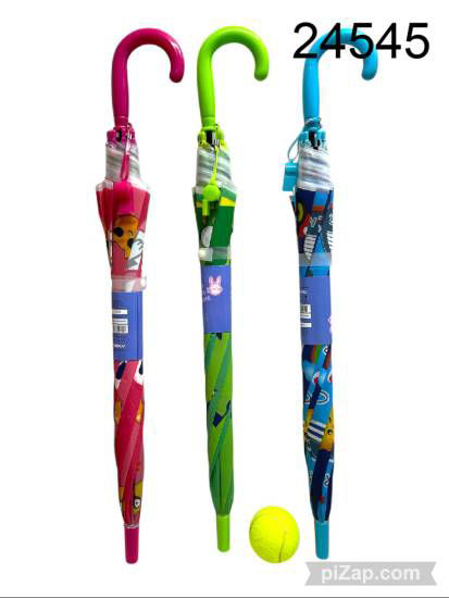 Imagen de PARAGUAS INFANTILES DIBUJOS C/SILBATO 64 CM 5.25